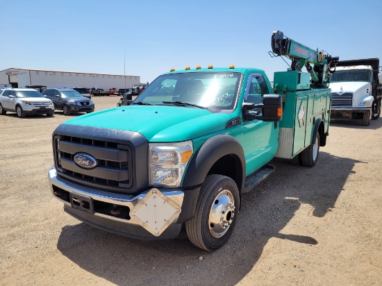 2015 Ford F550 Super Duty Service Crane Truck