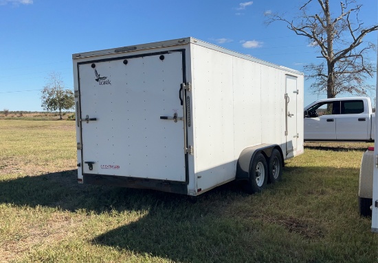 7x18 5200lb flat Trailer 2017 571BE1829HM024616 LARK UNITED MANUFACTURING