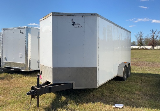 7x18 5200lb axels pointed trailer 2018 5RTBE1825JD064680 LARK UNITED MANUFACTURING