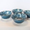 4 Japanese Blue Bowls