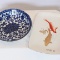 Blue Japenese Bowl & Coi Fish Small Platter