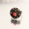 Silver With Red Coral Center Stone - 18th Century