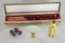 Set of Chopsticks, 4 Painted Beads, Oriental Miniture Vase, and Jade Phinia