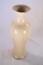 Chinese Crackled Tan and White Vase 9.5