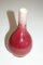 Pear Shaped Small Crackled Red Vase