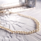 15 ½ Strand Of 1930s Graduated Faux Pearls, 8mm to 3.5mm Shows Some Wear, 1