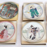 (5) Signed Japanese Ketsuzan documented Plates (Signed Certificates)