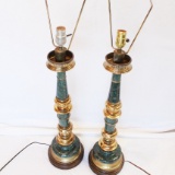 (2) Jade Lamps