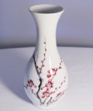 White Cherry Blossom Vase