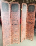 Asian Wood Painted Dividers