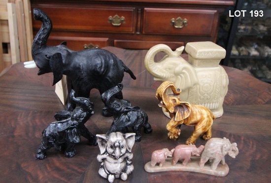 7 PIECE COLLECTABLE ELEPHANT COLLECTION