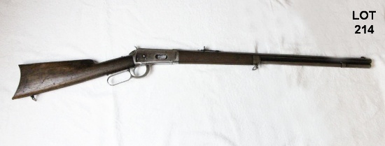 WINCHESTER 1896 MOD: 1894 S/N: 74607 30 W.C.F. LEVER ACTION RIFLE W/OCTOGON