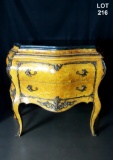 18TH CENTURY FRENCH BAROQUE BOMBAY TABLE W/ MABLE TOP
