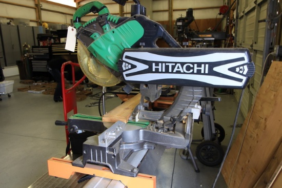 Hitachi Chop Saw mounted on Porta Mate Table