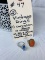(2) Vintage Rings , Carnelian Stone is Cracked, Blue Stone Ring has Broken Prong