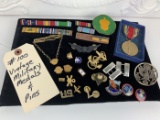Vintage Military Medals & Pins