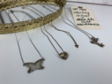 Sterling Silver & Black Hills Gold Necklaces