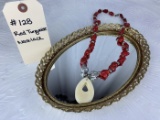 Red Turquoise Necklace with Pendant