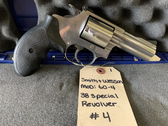 Smith & Wesson Model 60-4 38 S/N: BUH3090 Special Revolver