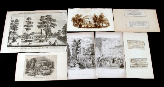 18 & 19TH CENTURY  BRITISH ETCHINGS RANELAGH HOUSE