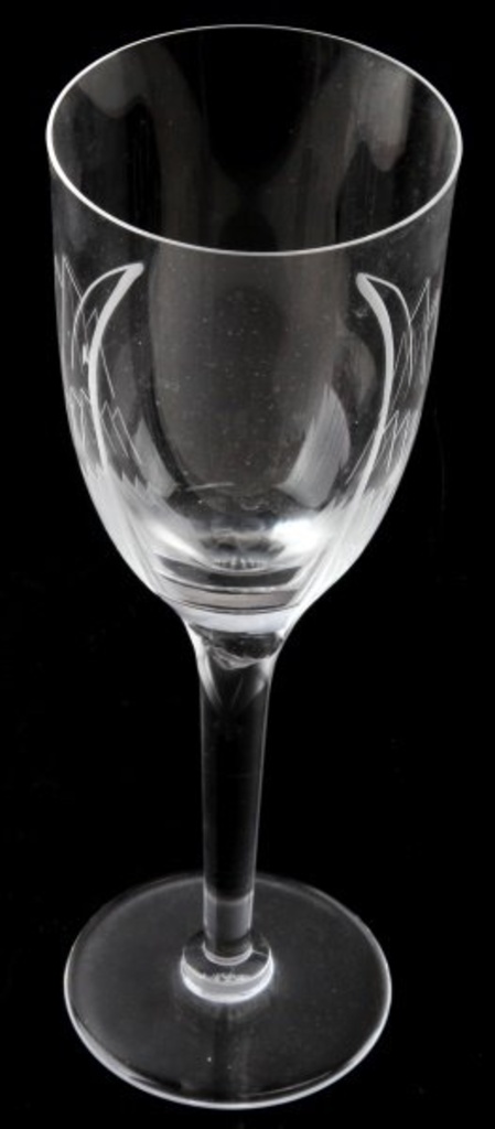 RENE LALIQUE GLASS ANGEL DESIGN CHAMPAIGN FLUTE