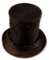 NATIVE AMERICAN FUR TRADE SILVER BAND TOP HAT