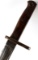 WWI SWEDISH MAUSER RIFLE BAYONET WITH SCABBARD