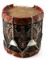 CIVIL WAR ERA WOODEN DRUM WITH EMBLAZONED EAGLE