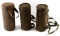 3 WWII GERMAN WEHRMACHT GAS MASK AND CANISTER