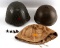 JAPANESE M 1922 & SOVIET WWII IJA COVER HELMET LOT