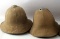 WWII ITALIAN TROPICAL PITH HELMET LOT OF 4