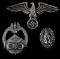 3 GERMAN WWII THIRD REICH HEER BADGES