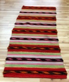 CLASSICAL REVIVAL NAVAJO WOOL BLANKET/ RUG RUNNER