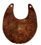 NATIVE AMERICAN FUR TRADE COPPER BREASTPLATE