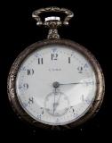 ANTIQUE SILVER CYMA ART DECO CASE POCKET WATCH