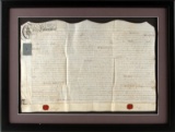 1810 BRITISH GEORGE III VELLUM INDENTURE W SEAL