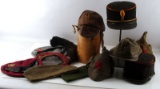 COLLECTION OF WORLD MILITARY HEADGEAR HAT LOT