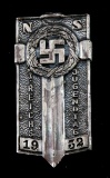 GERMAN WWII HITLER YOUTH BADGE GES GESCH