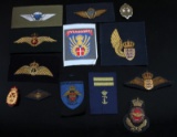 LOT VINTAGE DENMARK MILITARY WING PATCHES & BADGES