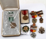 7 ASSORTED MILITARY MEDAL LOT VIETNAM ARCOM PISTOL