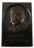 IMPERIAL GERMAN PAUL VON HINDENBURG METAL PLAQUE