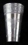 GERMAN WWII WAFFEN SS DIVISION STERLING SHOT GLASS