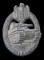 GERMAN WWII ARMY SILVER TANK ASSAULT BADGE