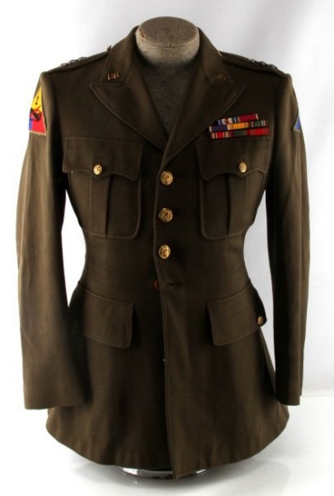WWII US ARMY 8TH ARMORED GENERAL JOHN DEVINE TUNIC