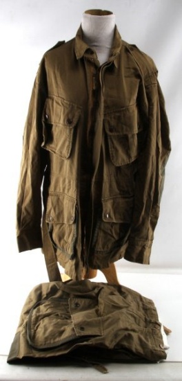 US WWII ARMY AIRBORNE M42 JUMP JACKET AND PANTS
