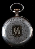 RARE GERMAN WWII WAFFEN SS OFFICERS POCKET WATCH