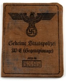 WWII GERMAN THIRD REICH WAFFEN SS ID BOOKLET
