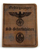 WWII GERMAN THIRD REICH WAFFEN SS SNIPER ID BOOK