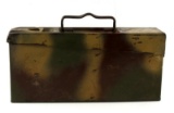 GERMAN WWII ARMY CAMO COMBAT MG AMMO CANISTER