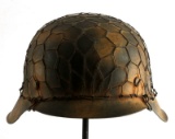 WWII GERMAN THIRD REICH ARMY COMBAT HELMET CAMO